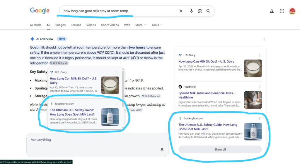 GEO SEo Rankign - Google AI overviews Ranking project | tanvir Hushan SEO Expert