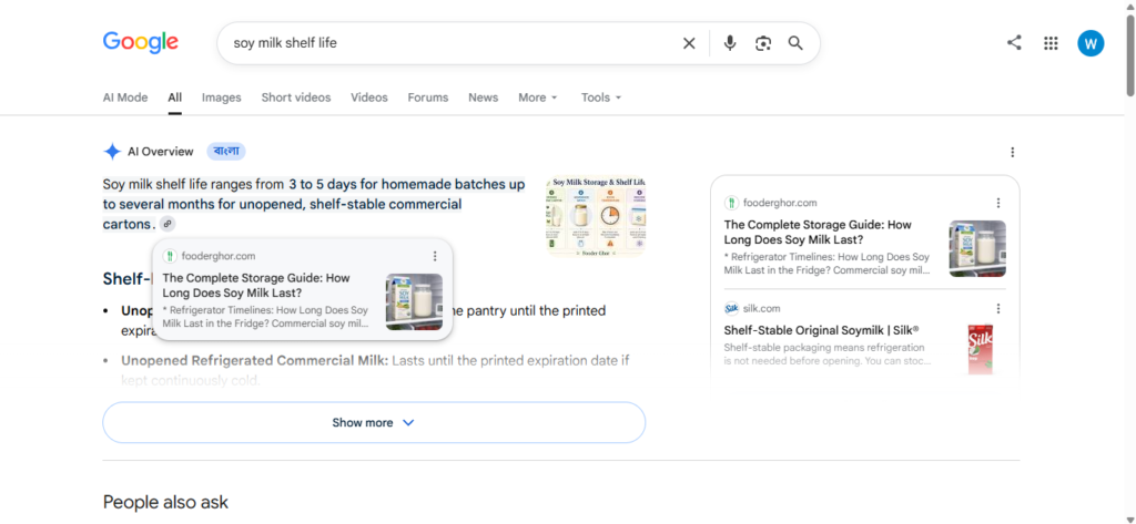 FooderGhor Google & AI overviews Ranking results - Case stude by Top rated AI SEO Specialist Tanvir Hushan Mijan